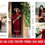 Top áo dài cưới truyền thống cho năm 2023