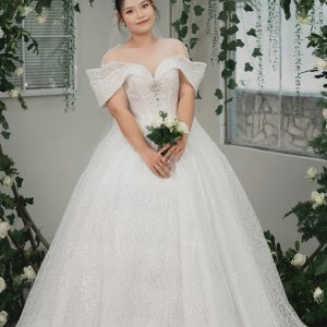 Váy cưới Size lớn kiểu che khuyết điểm bắp tay